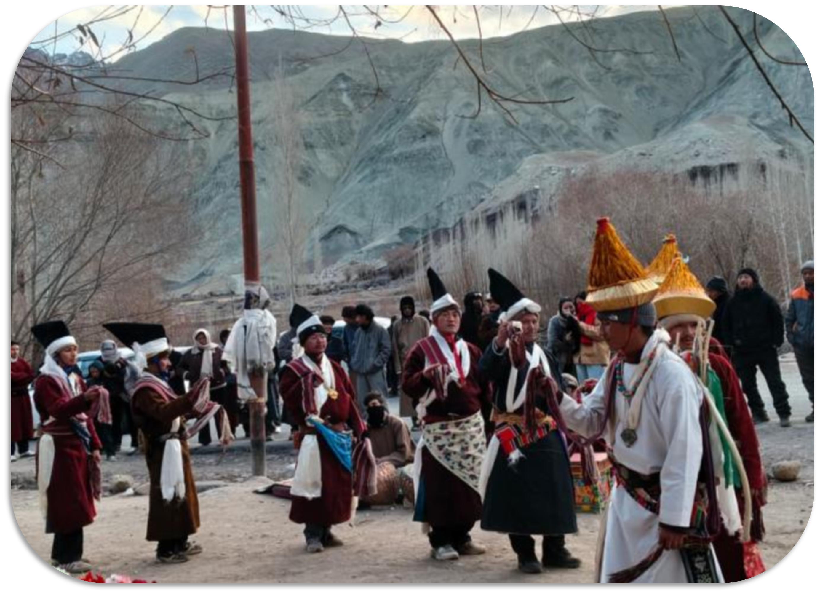Traditional Losar festival performance in Ladakh